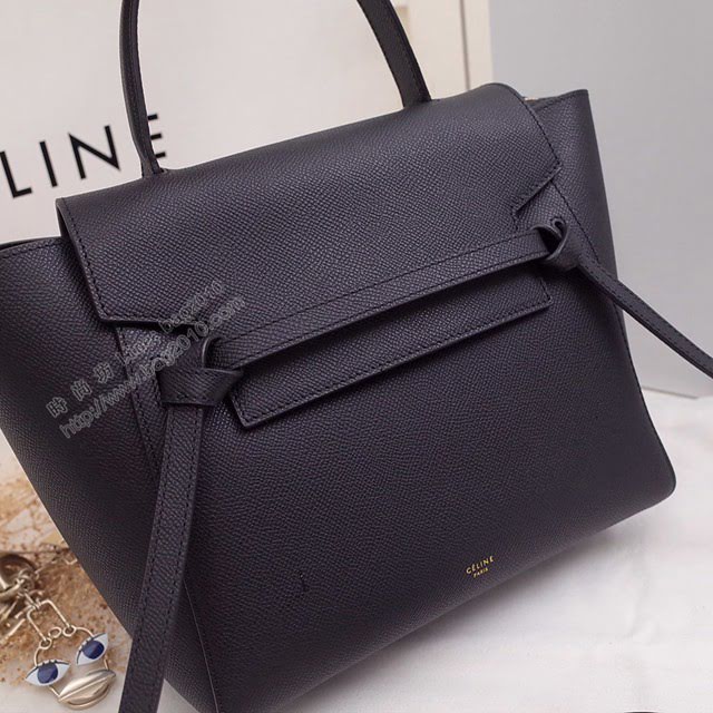 Celine女包 賽琳掌紋牛皮中號手提包 Celine belt bag鯰魚包 189153  slyd2055